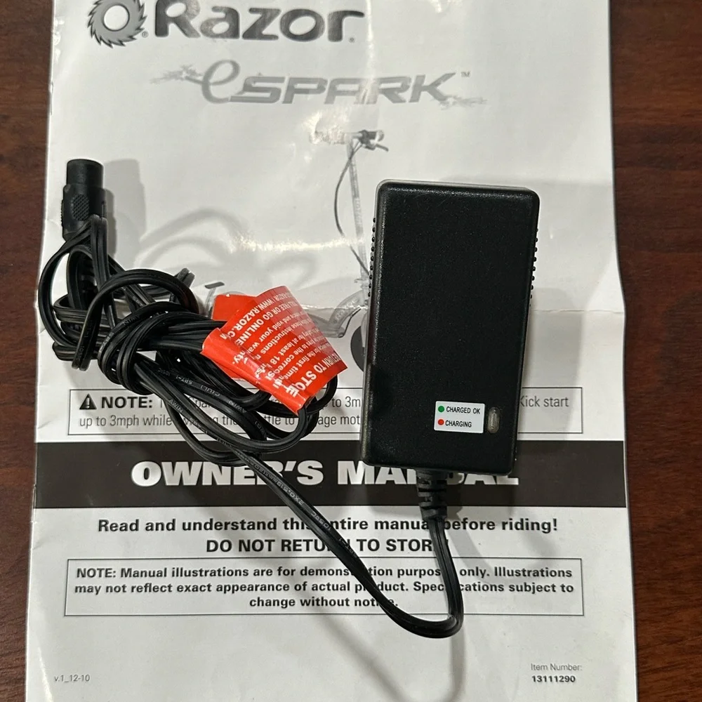 QILI POWER Model QL-09009-B2400600H Razor Charger & Spark Scooter Cartri